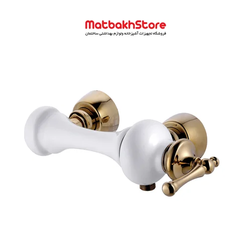 شیر توالت البرز روز مدل مجیک سفید طلایی(ارسال رایگان)
